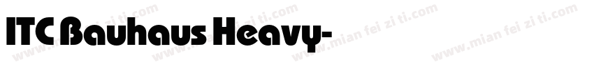 ITC Bauhaus Heavy字体转换